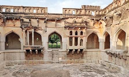 Queen’s Bath at the World Heritage Site of Hampi