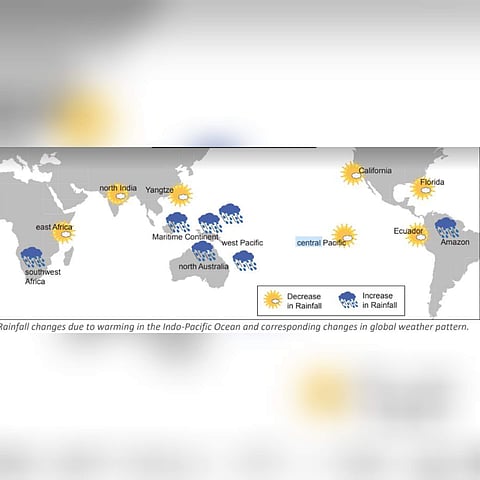 Indo-Pacific warm pool has been warming rapidly and expanding during the recent decades in response to increasing carbon emissions. (Photo | Special Arrangement)