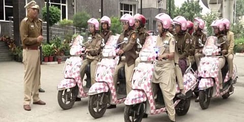 Delhi Police's women patrol unit (Photo | ANI)