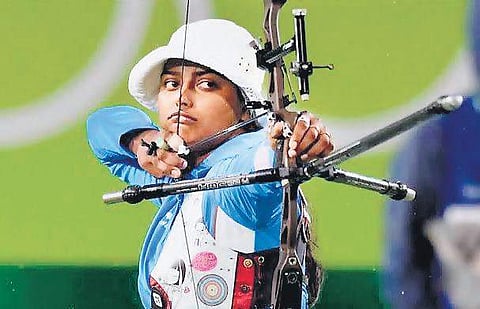 Deepika Kumari competed as an independent athlete under the World Archery flag