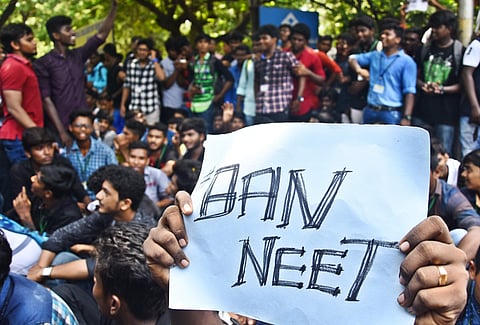 The court asked how poor students can get admission as only the moneyed class can clear NEET. (Photo | EPS)