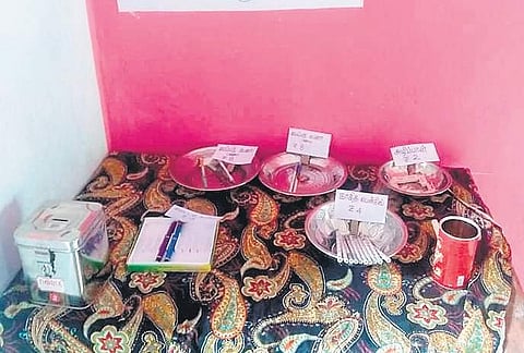 The stationary counter at the Honesty shop in the Middle School | Muthu Kannan