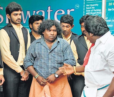 Crew of Yogi Babu’s upcoming film, Butler Balu