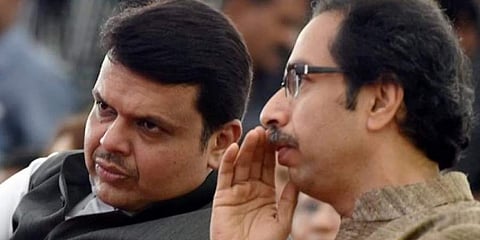BJP leader Devendra Fadnavis and Shiv Sena chief Uddhav Thackeray. | (File | PTI)