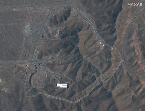 This Nov. 1, 2019, satellite image provided by provided by Maxar Technologies shows the Fordo nuclear facility, just north of the holy city of Qom in Iran. (Photo | AP)
