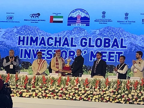The two-day investment meet, starting today is being held to showcase investment opportunities in the state. (Photo | Twitter, Rising Himachal)