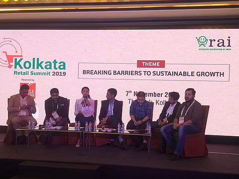 A panel discussion at the Kolkata Retail Summit 2019. (Photo | Twitter/@rai_india)