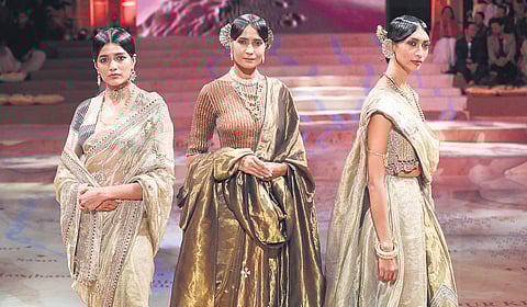 The Sindhu collection was showcased at the Indira Gandhi National Centre for the Arts, Delhi