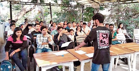 Youngsters in the city conduct workshops, poetry renditions and seminars at public places | Express