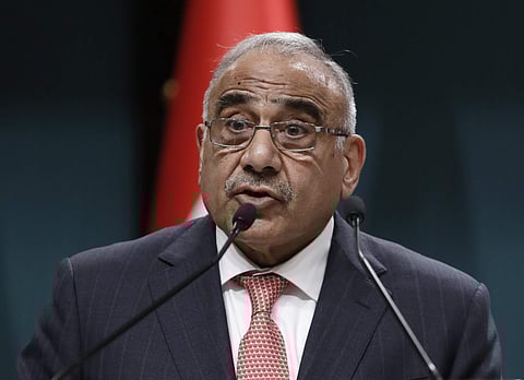 Iraqi Prime Minister Adel Abdul-Mahdi. (Photo | AP)