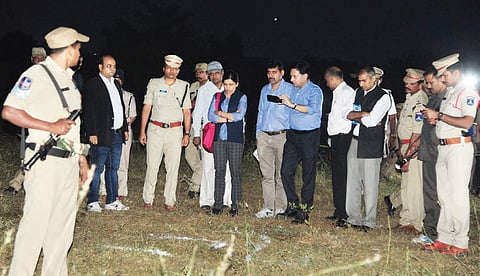 NHRC team inspect the Chatanpally encounter site on Saturday
