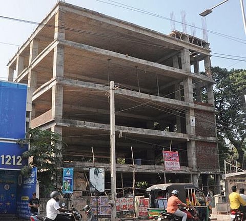 An under construction building in the city. (Photo | Prasant Madugula, EPS)