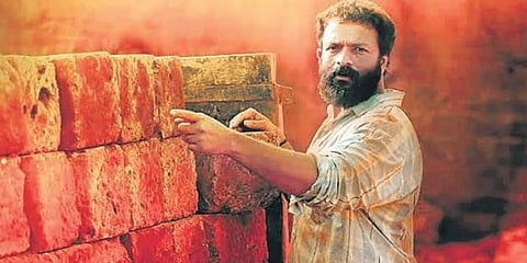 A still from Jayasurya-starrer 'Vellam'.