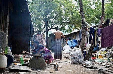 Rohingya refugees who are living near Balapur in Hyderabad| R Satish Babu
