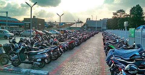 A view of the parking space at Egmore station | Express
