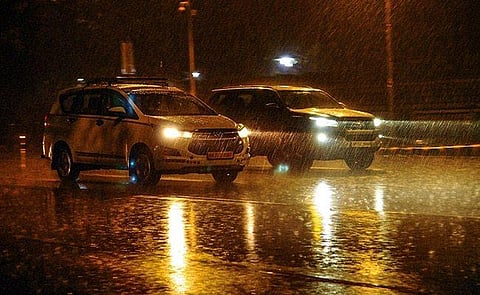 Rains in Delhi. (Photo | Twitter)
