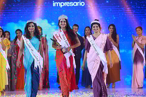 From left: Ansi Kabeer, Anjana Shajan, Anjana Venu