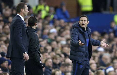 Chelsea gaffer Frank Lampard. (Photo | AP)
