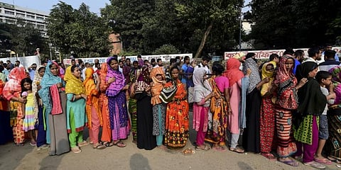 On social and human indices, Bangladesh is ahead of all neighbours. (Photo | AFP)