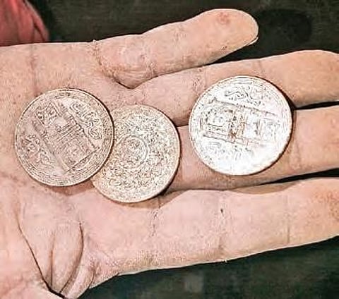 The silver coins belonging to Nizam’s era that were unearthed recently