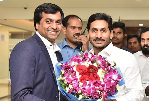 Special Representative to State Government's Investment Promotion Pratap Bhimireddy meets Andhra Pradesh CM YS Jagan Mohan Reddy| Express