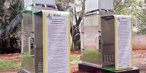 Picture of E-toilets, for representation purposes | EPS