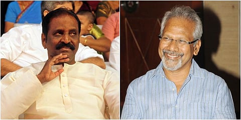 Lyricist Vairamuth (L) and Film maker Mani Ratnam (R) (Photos | EPS)