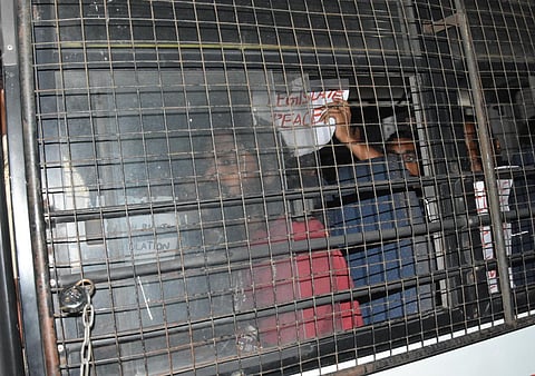 Madras University students who were protesting against CAA was detained late night on Wednesday by police. (Photo | Ashwin Prasath)