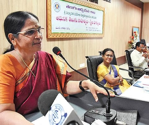 Sahitya Akademi Award winner, Telugu poet, writer and feminist Popuri Lalita Kumari, popularly known as Volga. (Photo | EPS)