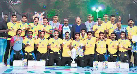 The Kerala police football team