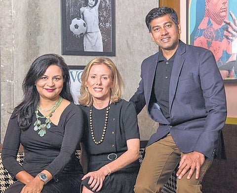 ZestMoney founders Priya Sharma, Lizzie Chapman and Ashish Anantharaman