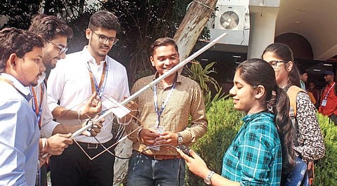 Radio enthusiasts at Lamakaan Annual Radio Convention - 2019 at Mufakkam Jah College of Engineering and Technology on Saturday | sathya keerthi