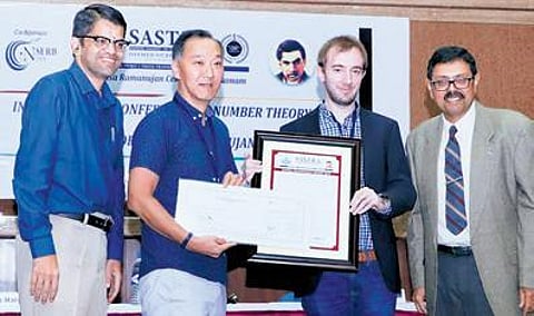 Adam Harper from Warwick University presented award in Thanjavur| Express
