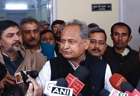 Rajashthan CM Ashok Gehlot in New Delhi.(Photo | Arun Kumar, EPS)