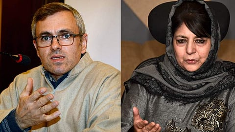 Jammu and Kashmir Chief Minister Omar Abdullah and former CM Mehbooba Mufti