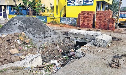The stormwater drain that was broken to let water drain off | Express