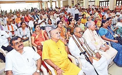 Participants at VHP’s annual meeting at Sanghaniketan in Mangaluru | Express