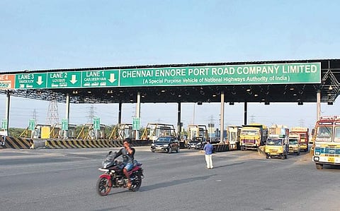 File photo of a toll plaza on Manali Expressway in Chennai | Nakshatra Krishnamoorthy