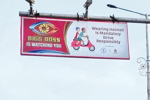 Sign boards that were earlier installed by authorites at various places in the city have now been removed