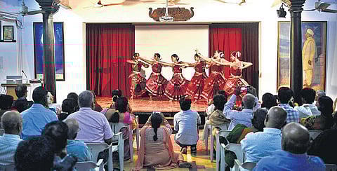 Aravinth Kumarasamy (below) gave a lecture demonstration at CP Ramaswami Aiyar Foundation on Saturday Debadatta Mallick