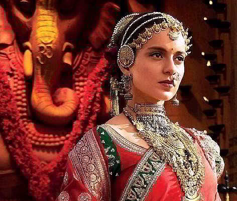 Bollywood actor Kangana Ranaut as 'Manikarnika'. (Photo | Twitter)