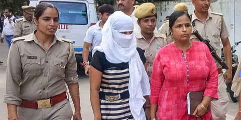 The woman law student who alleged BJP leader Chinmayanand of sexual misconduct. (Photo | PTI)