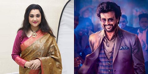 Actress Meena (L)and Superstar Rajinikanth (R) (Photo | Facebook, Twitter)