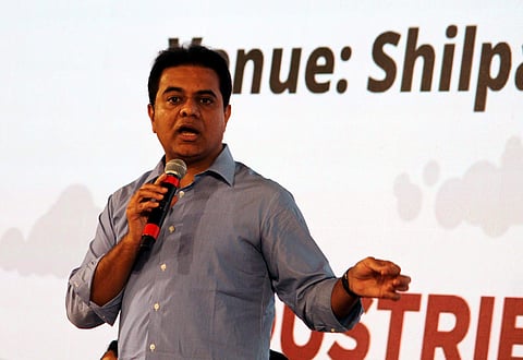 Telangana IT Minister KT Rama Rao at the 5th Anniversary Celebrations of TSiPASS in Hyderabad| Sathya Keerthi