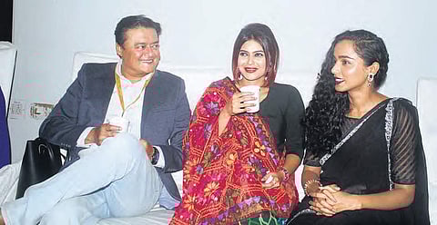 The delegates enjoy tea after the inauguration of the film festival | sathya keerthi
