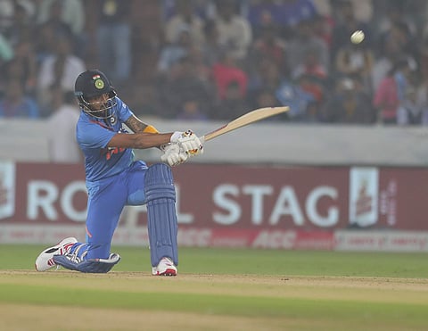 KL Rahul scored a brilliant half century in the 1st T20 against West Indies. (Photo | AP)