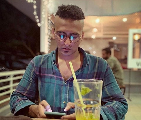 Shane Nigam on Monday posted his new image with a clean-shaven face and mushroom hair cut. (Photo | Facebook)