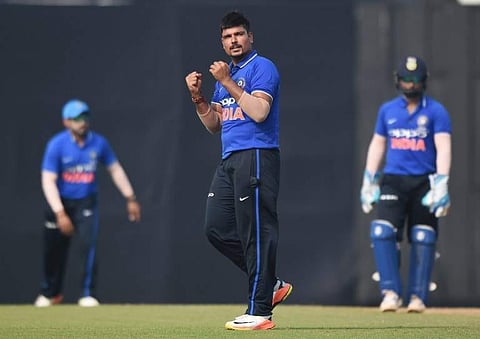 Karn Sharma was the star with the ball for Andhra | AFP