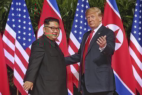 U. S. President Donald Trump with North Korea leader Kim Jong Un. (Photo: File / AP)