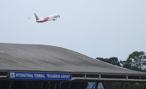 A flight takes off from the Thiruvananthapuram International Airport (File photo | BP Deepu/EPS)